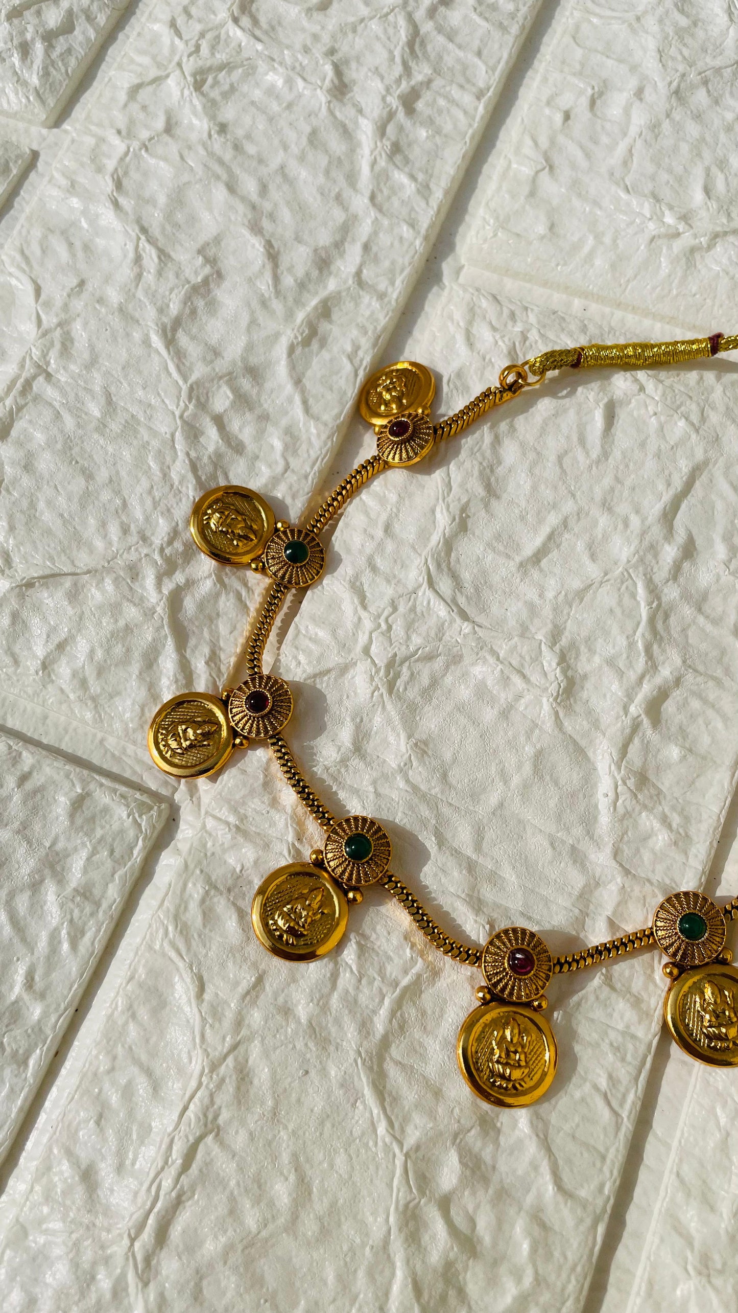 Lakshmi Coin Necklace Set